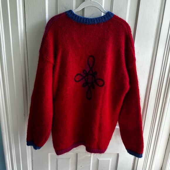 Vintage 90s The Limited Geometric Mohair Sweater - Picture 9 of 11